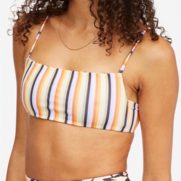 NWT Billabong Postcards From Paradise reversible bralette bikini top - L - Picture 3 of 11